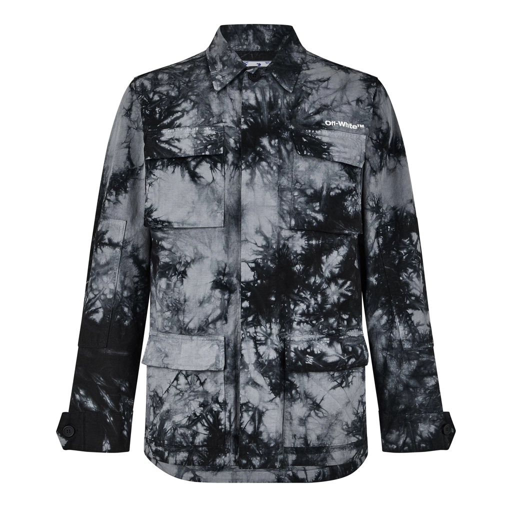 Off White Overshirt - Grey/White